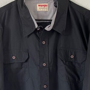 Wrangler New With Tags Men’s Black Short Sleeve Button Down Western Shirt 3XL
